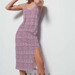 **NEW WITH TAGS!** Nation Genevieve Dress - purple wavy stripe